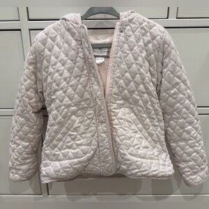 Cozy Quilted Kids Jacket in Light Pink